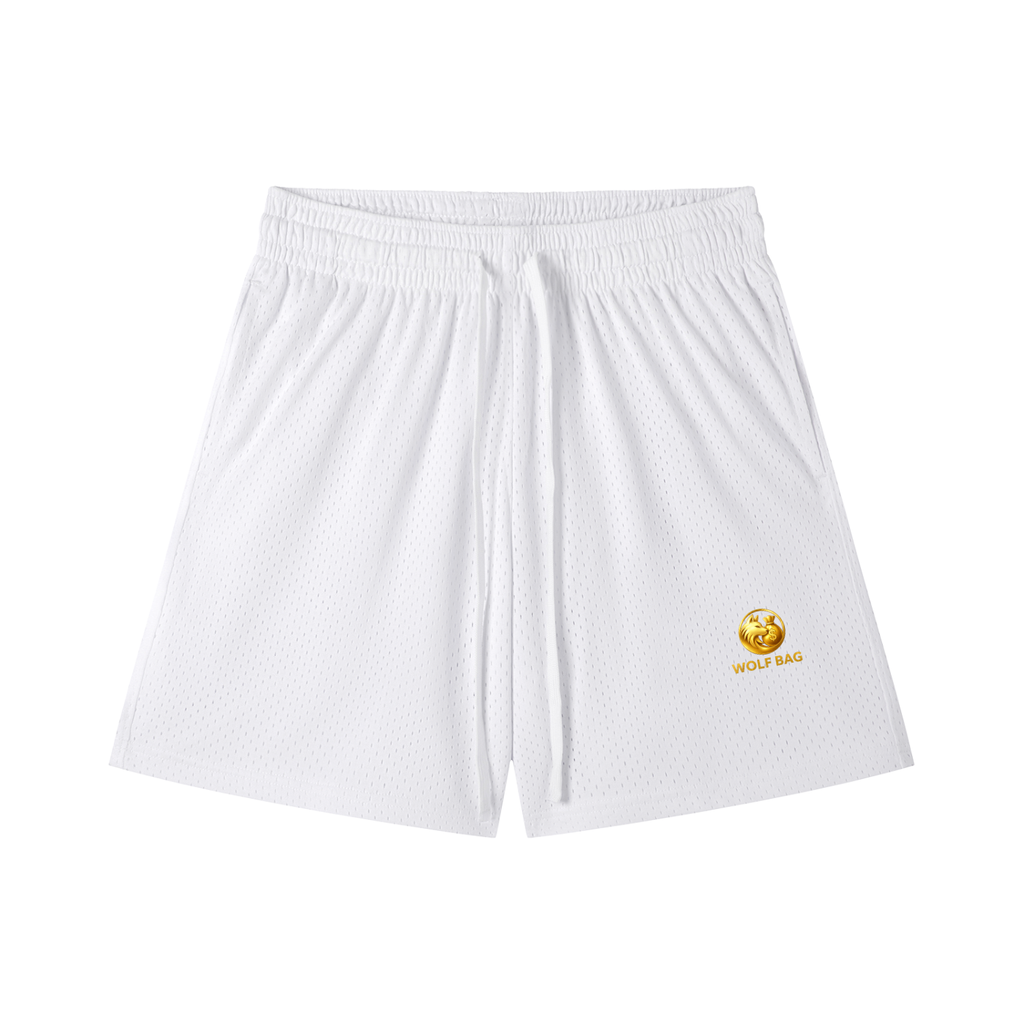 Mesh Drawstring Shorts