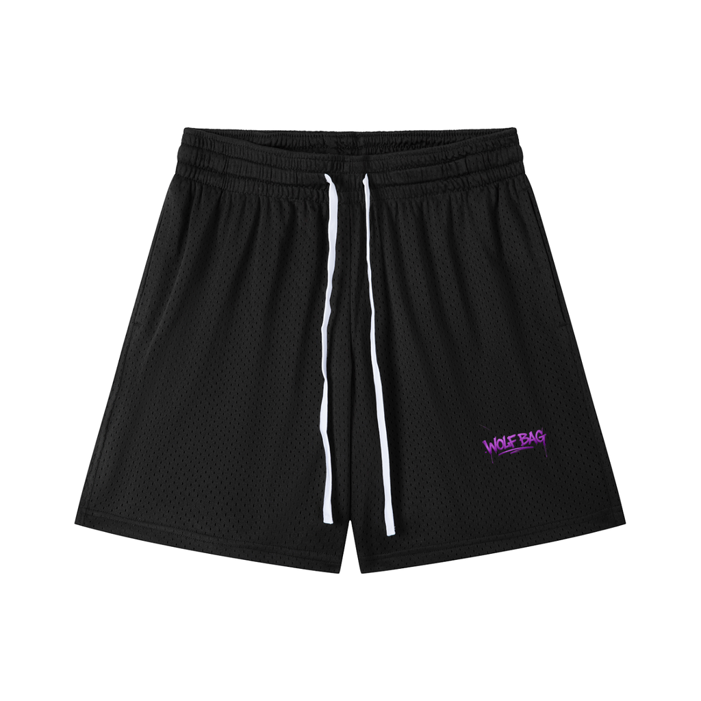Mesh Drawstring Shorts