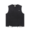 Snow Washed Raw-Hem Tank Top