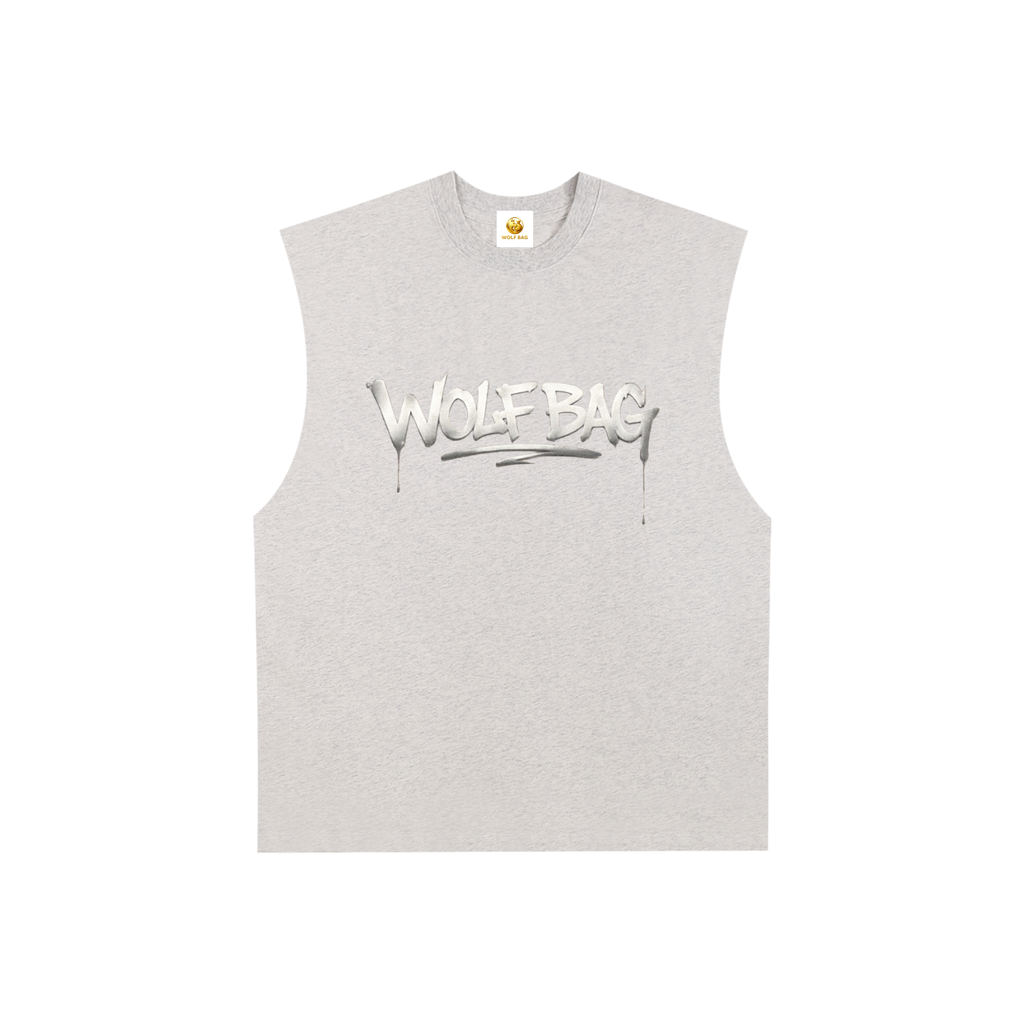 Raw Edge Cotton Tank Top