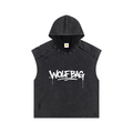 Snow Washed Boxy Hooded Tank Top