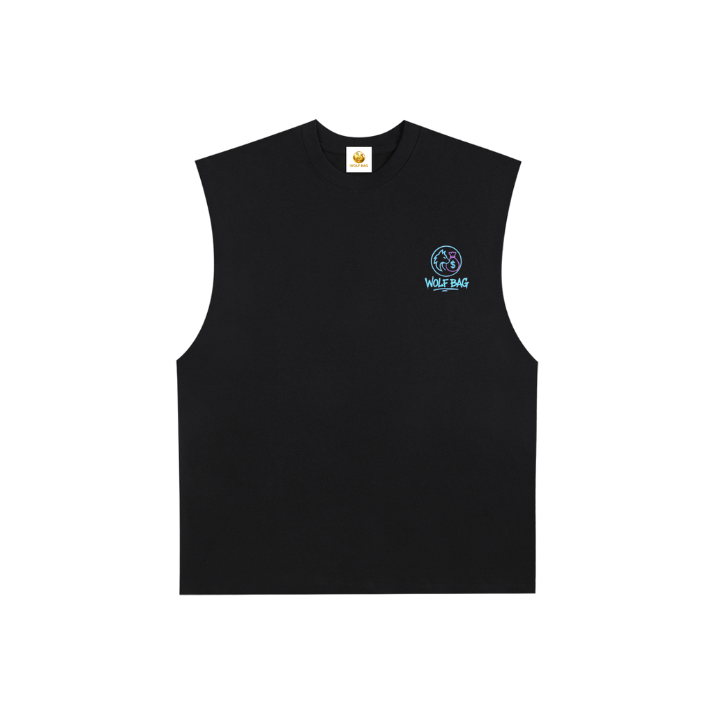 Raw Edge Cotton Tank Top