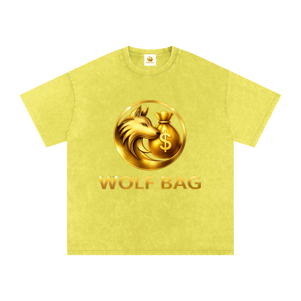 Snow Washed Oversized Cotton T-Shirt