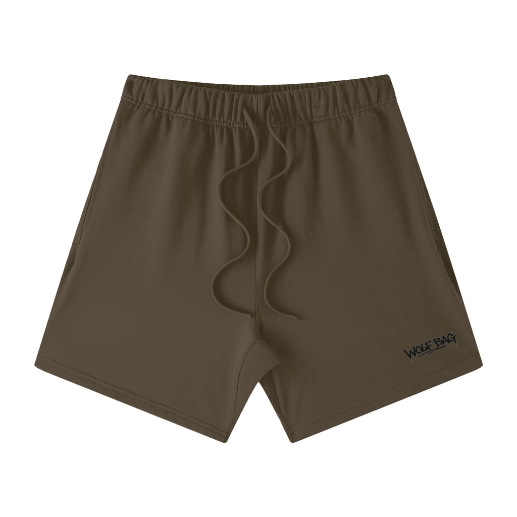 Unisex Earth Tone Loose Fit Cotton Shorts