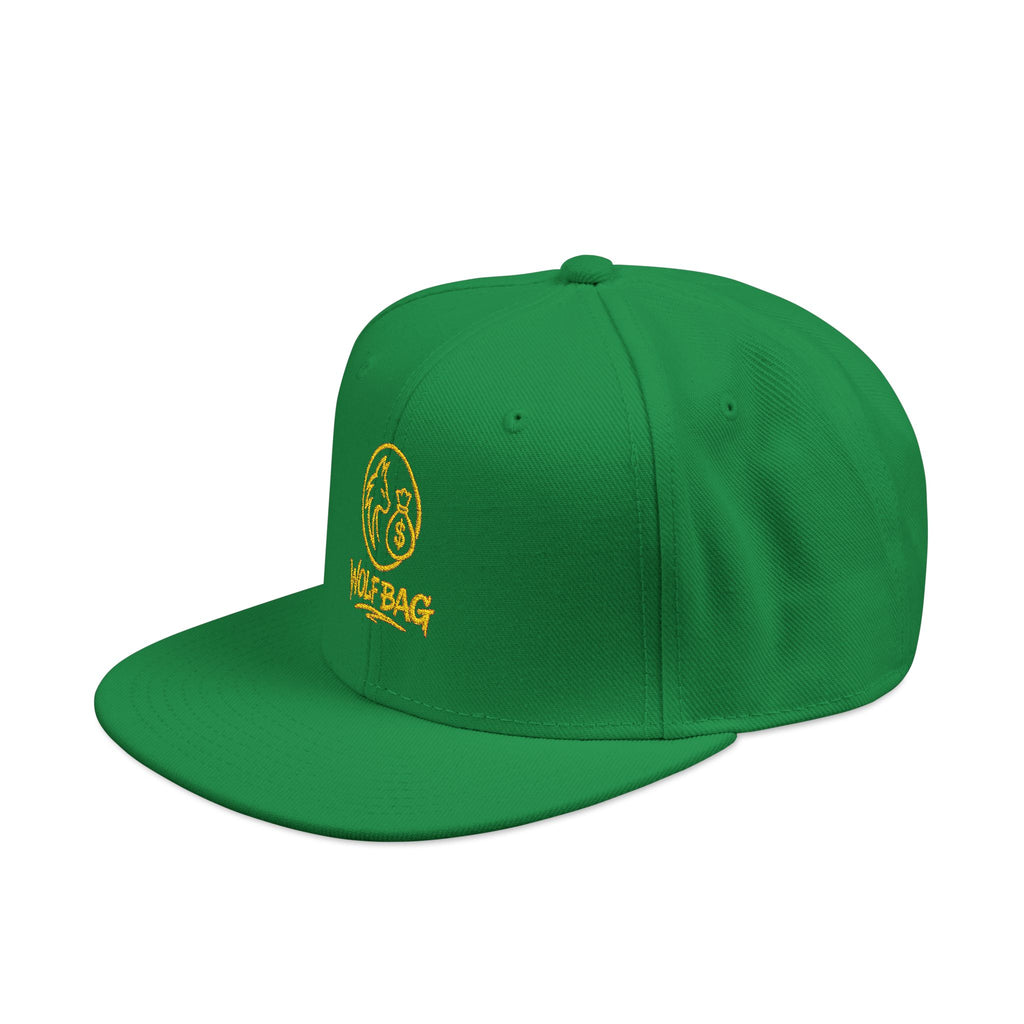 Embroidered Ram Crest Snapback Hat — Adjustable Two-Tone Streetwear Cap