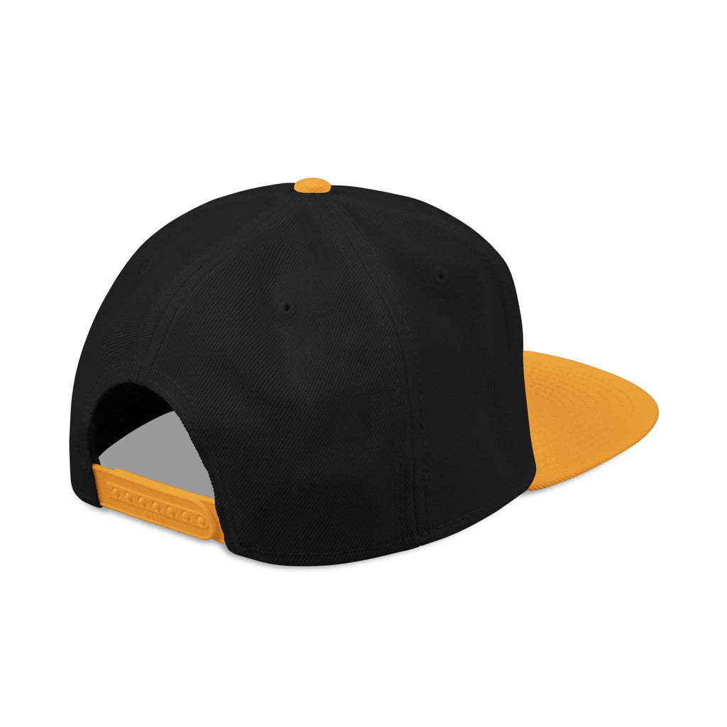 Embroidered Ram Crest Snapback Hat — Adjustable Two-Tone Streetwear Cap