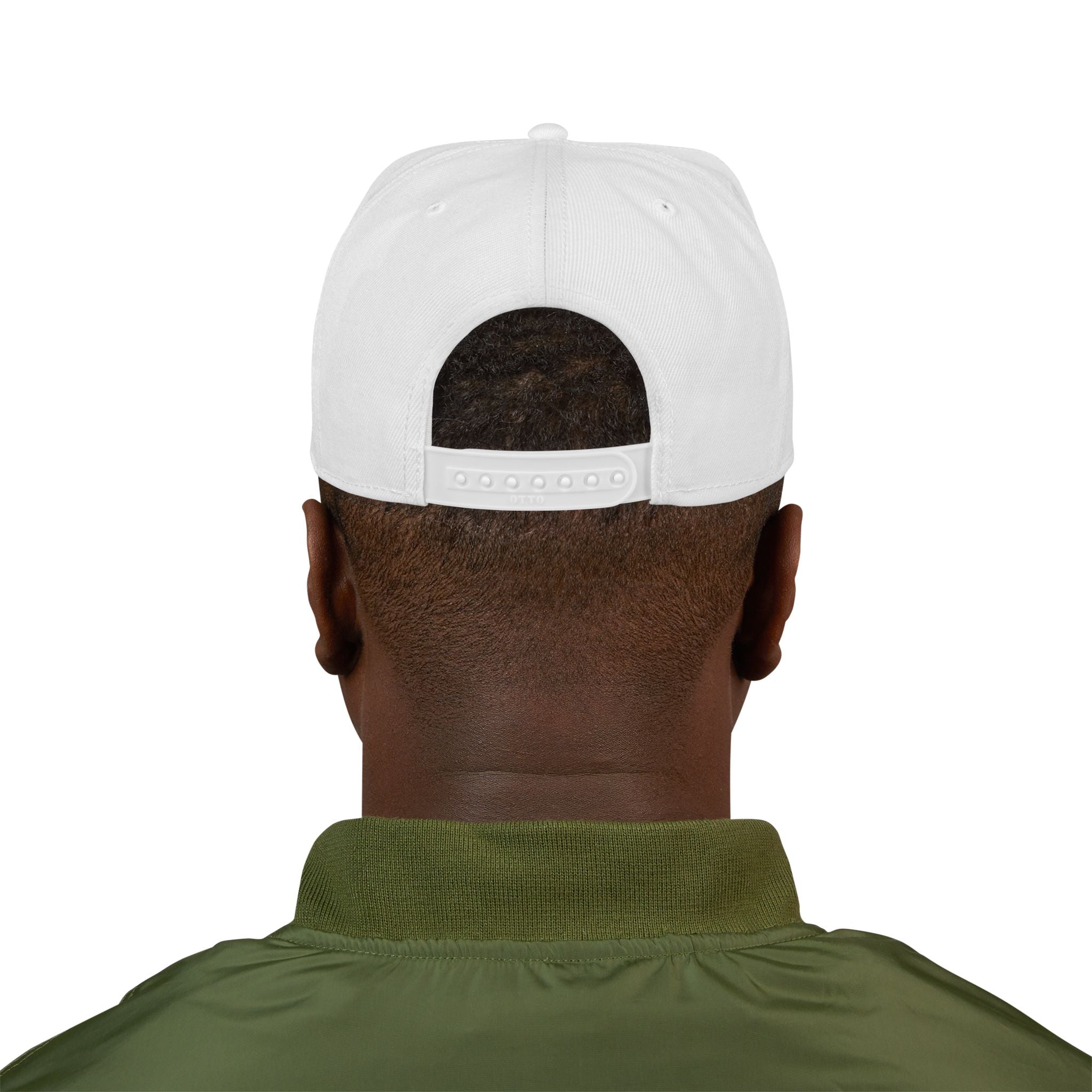 Embroidered Ram Crest Snapback Hat — Adjustable Two-Tone Streetwear Cap