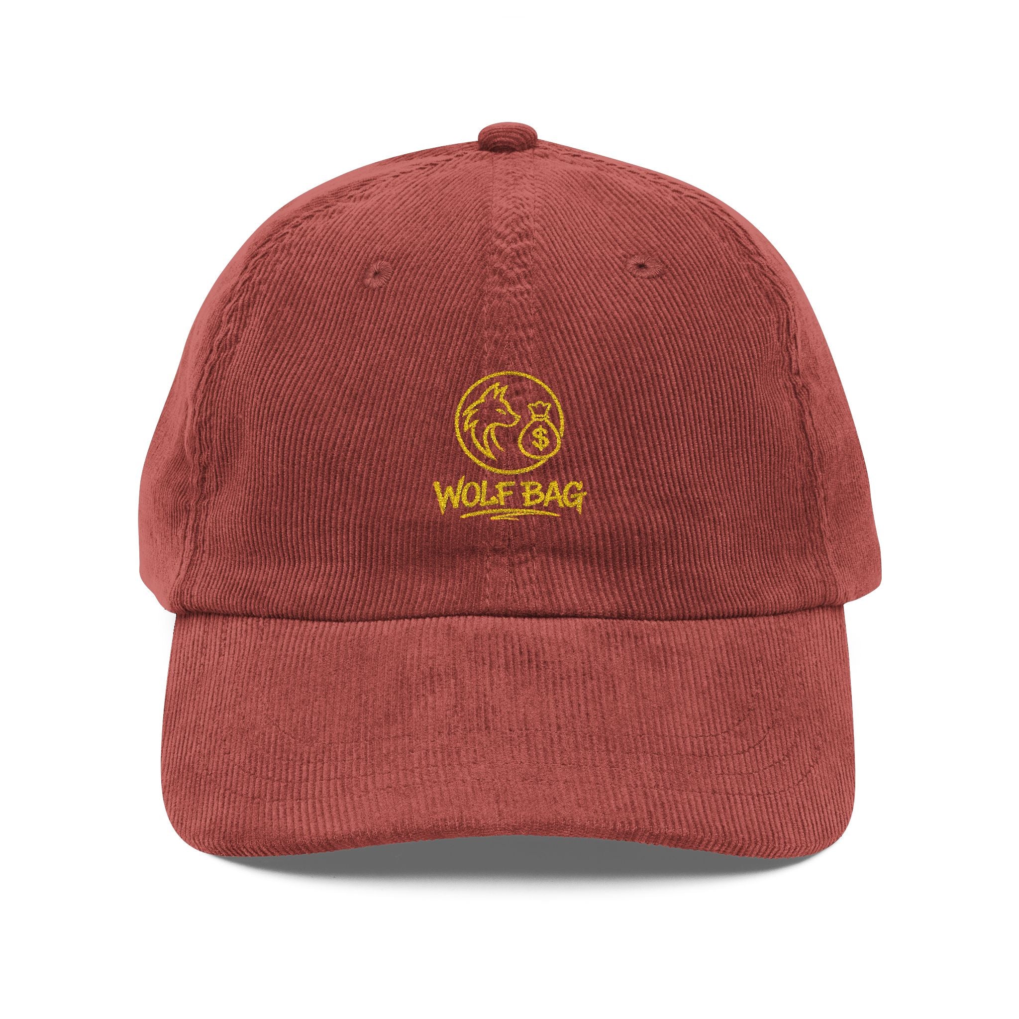 Vintage Corduroy Embroidered Cap — Retro Moon & Stars Baseball Hat