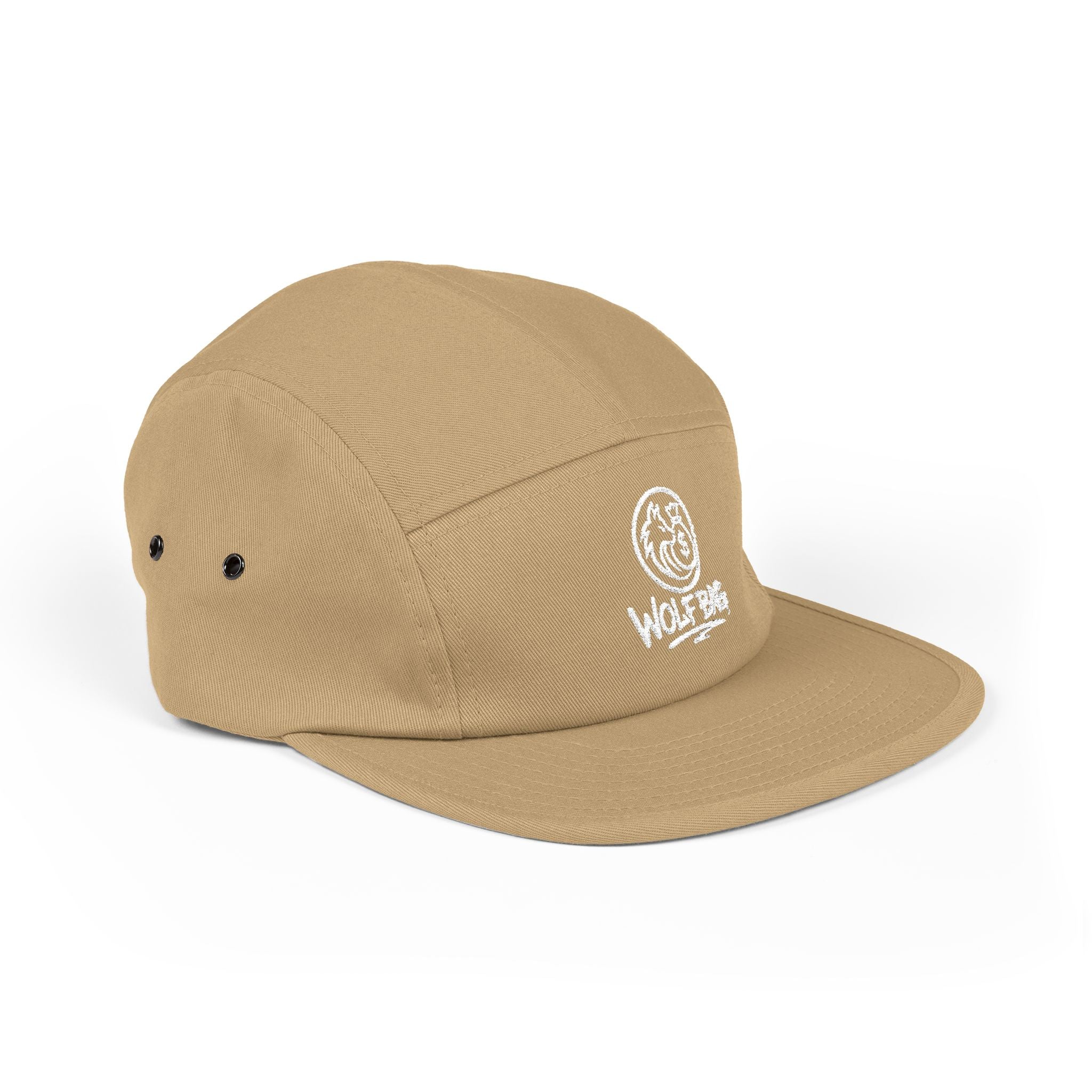 Embroidered 'Wolf Bag' 5-Panel Cap — Casual Outdoor Skate Hat