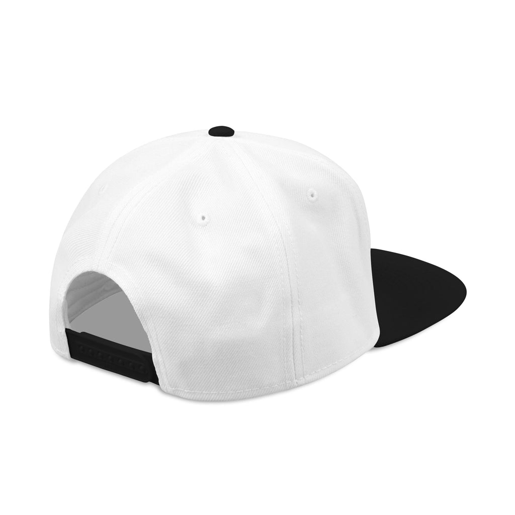 Embroidered Ram Crest Snapback Hat — Adjustable Two-Tone Streetwear Cap