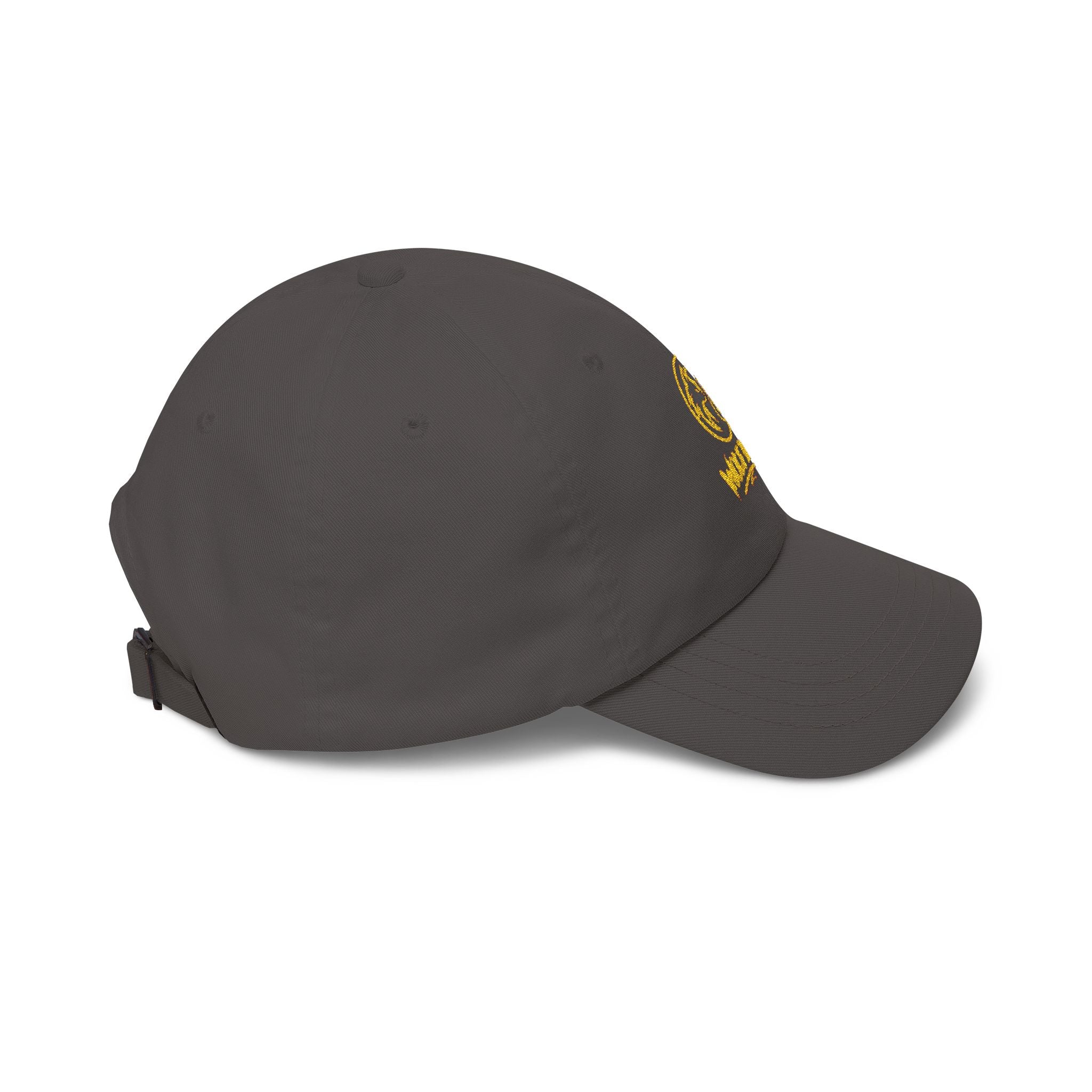Dad Cap — Gold Foil Wolf Pack Logo Embroidered Hat