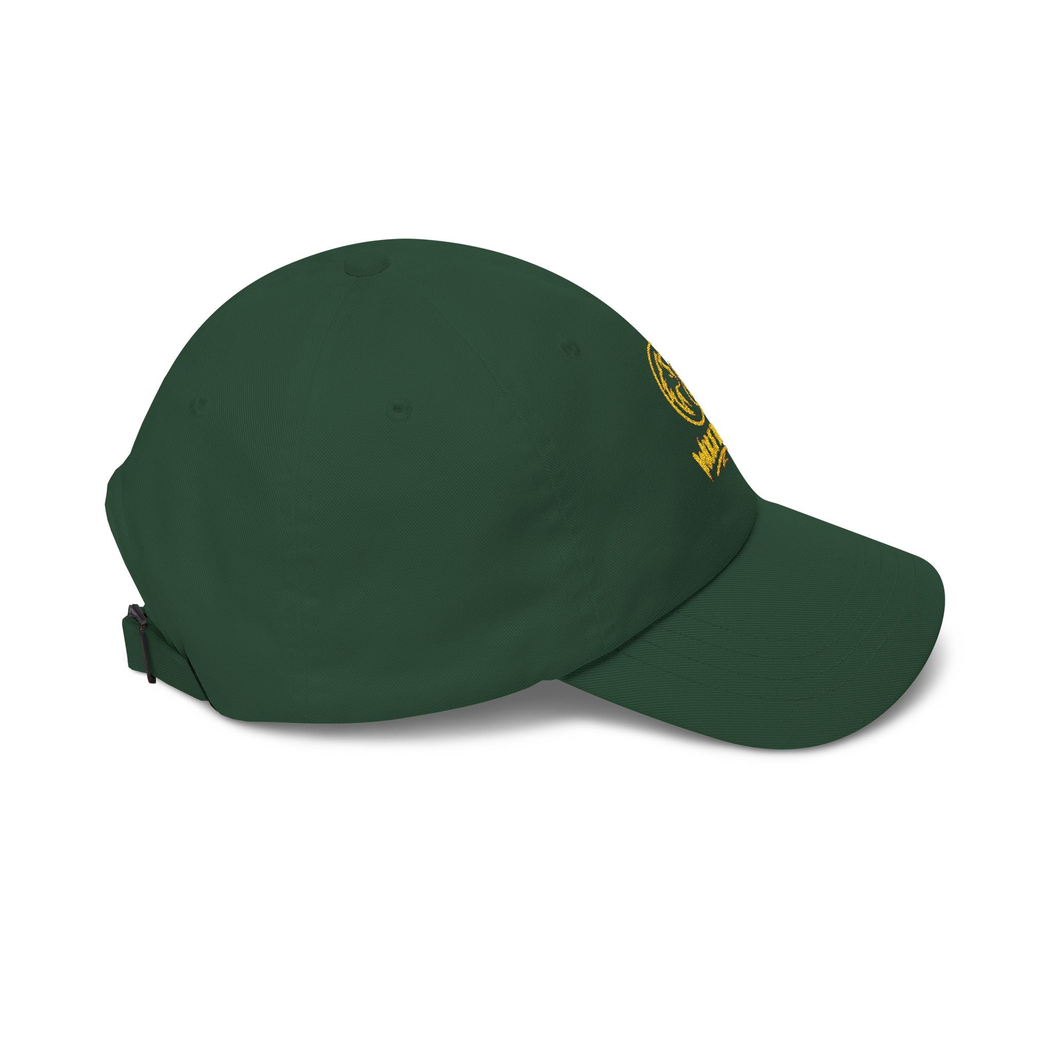 Dad Cap — Gold Foil Wolf Pack Logo Embroidered Hat