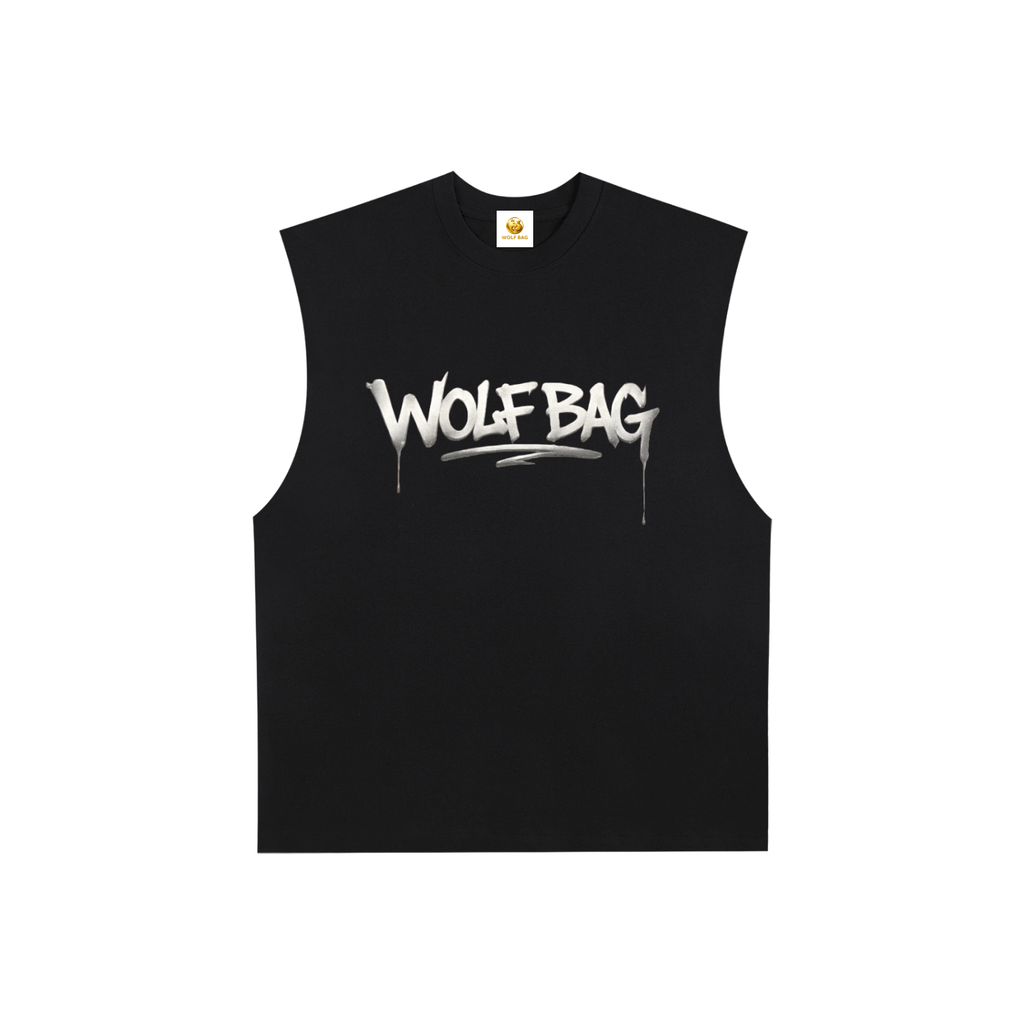 Raw Edge Cotton Tank Top