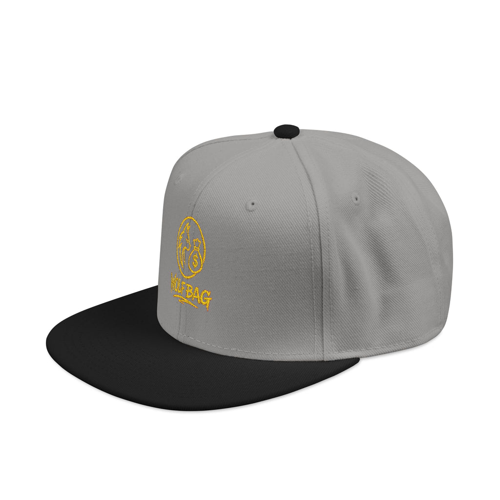 Embroidered Ram Crest Snapback Hat — Adjustable Two-Tone Streetwear Cap