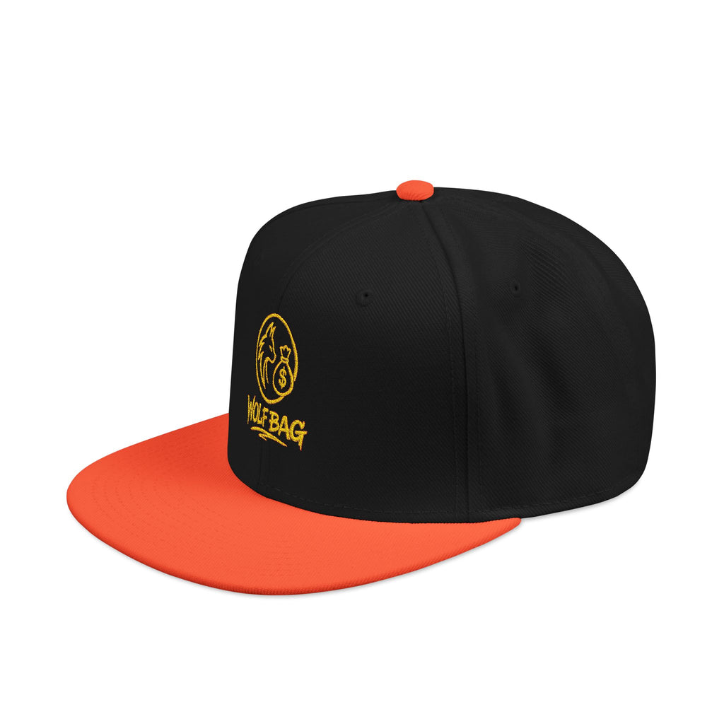 Embroidered Ram Crest Snapback Hat — Adjustable Two-Tone Streetwear Cap