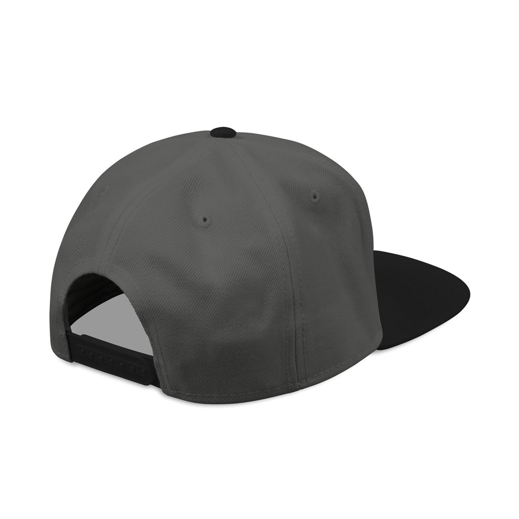 Embroidered Ram Crest Snapback Hat — Adjustable Two-Tone Streetwear Cap