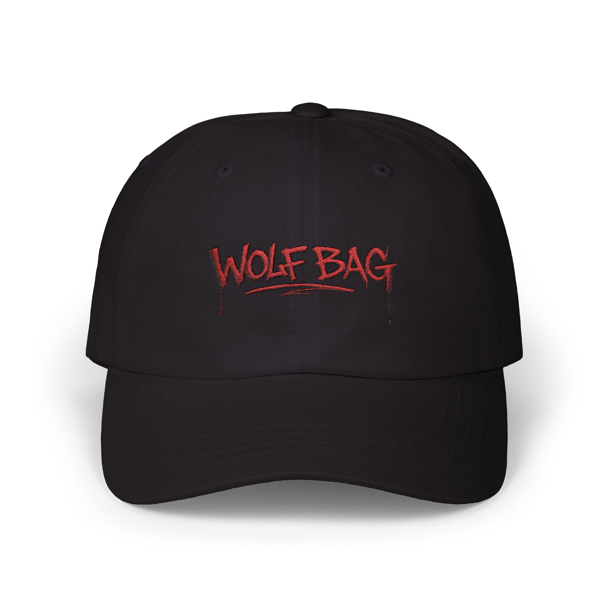 Wolf Bag Dad Cap — Embroidered Streetwear Baseball Hat