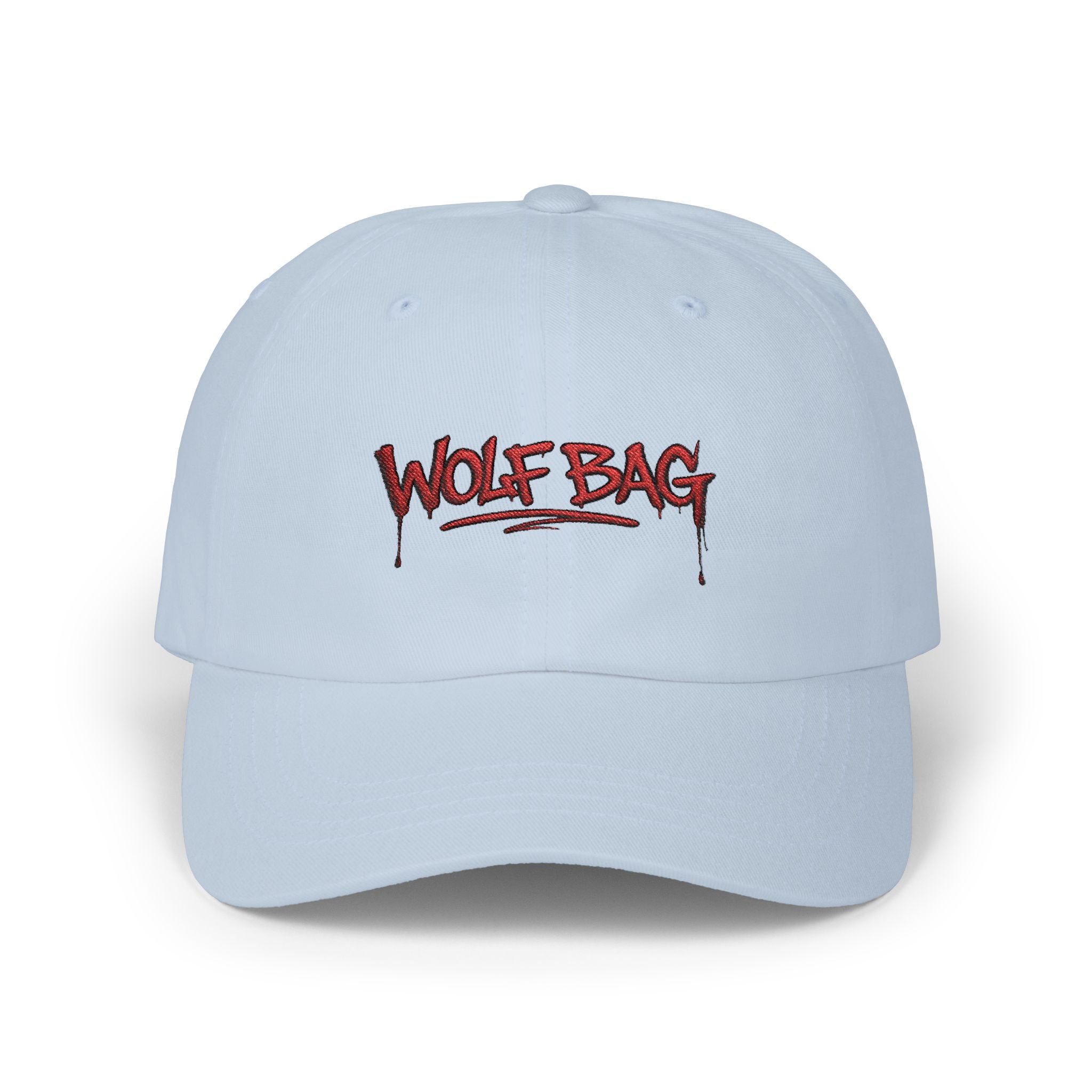 Wolf Bag Dad Cap — Embroidered Streetwear Baseball Hat