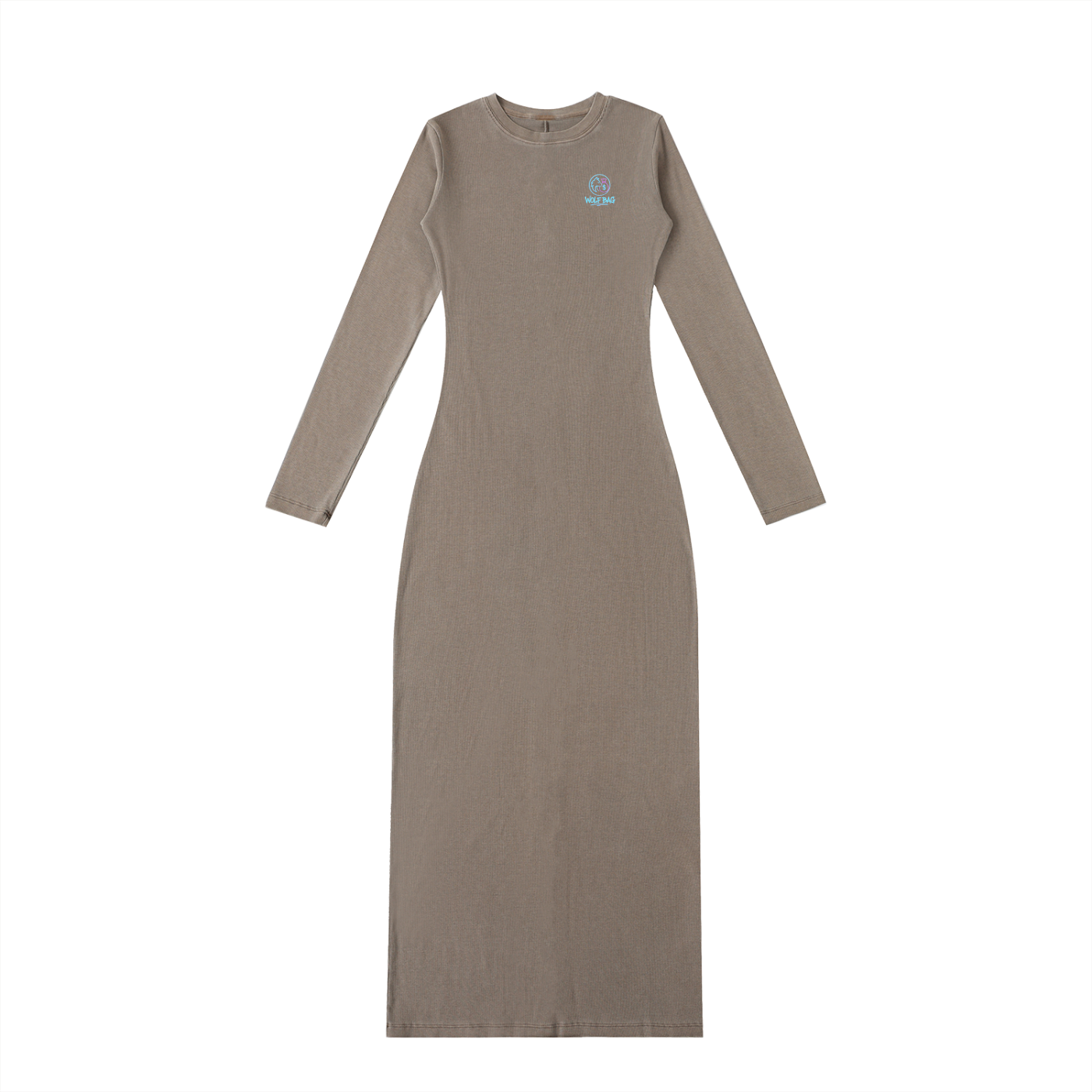 Dyed Washed Slit Maxi Dress