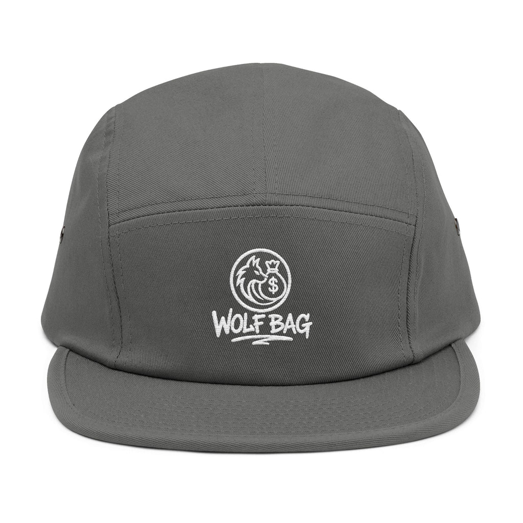 Embroidered 'Wolf Bag' 5-Panel Cap — Casual Outdoor Skate Hat