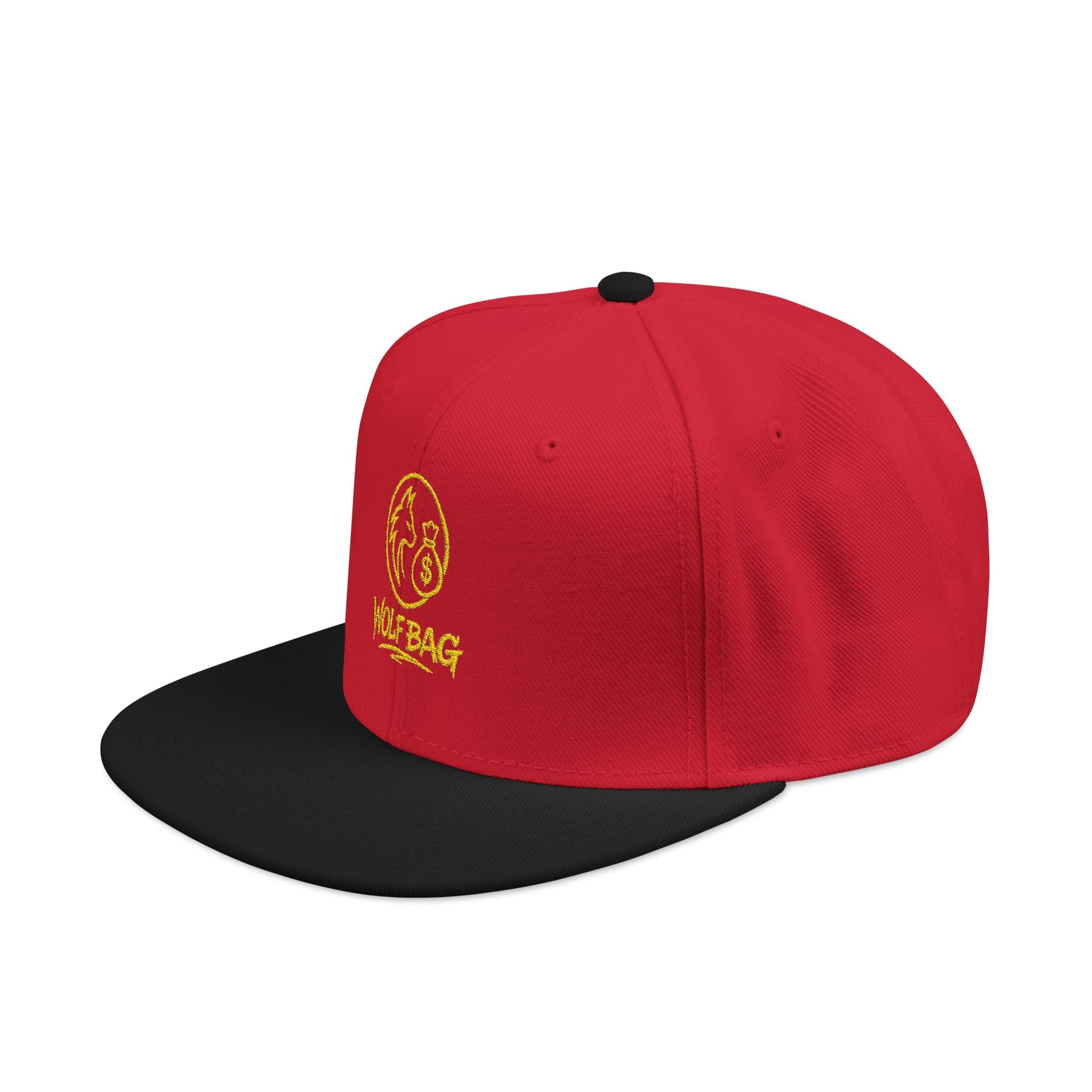 Embroidered Ram Crest Snapback Hat — Adjustable Two-Tone Streetwear Cap