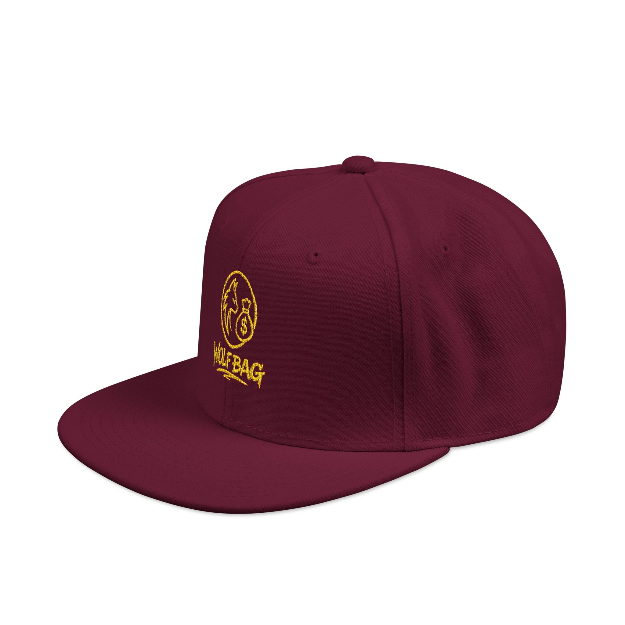Embroidered Ram Crest Snapback Hat — Adjustable Two-Tone Streetwear Cap