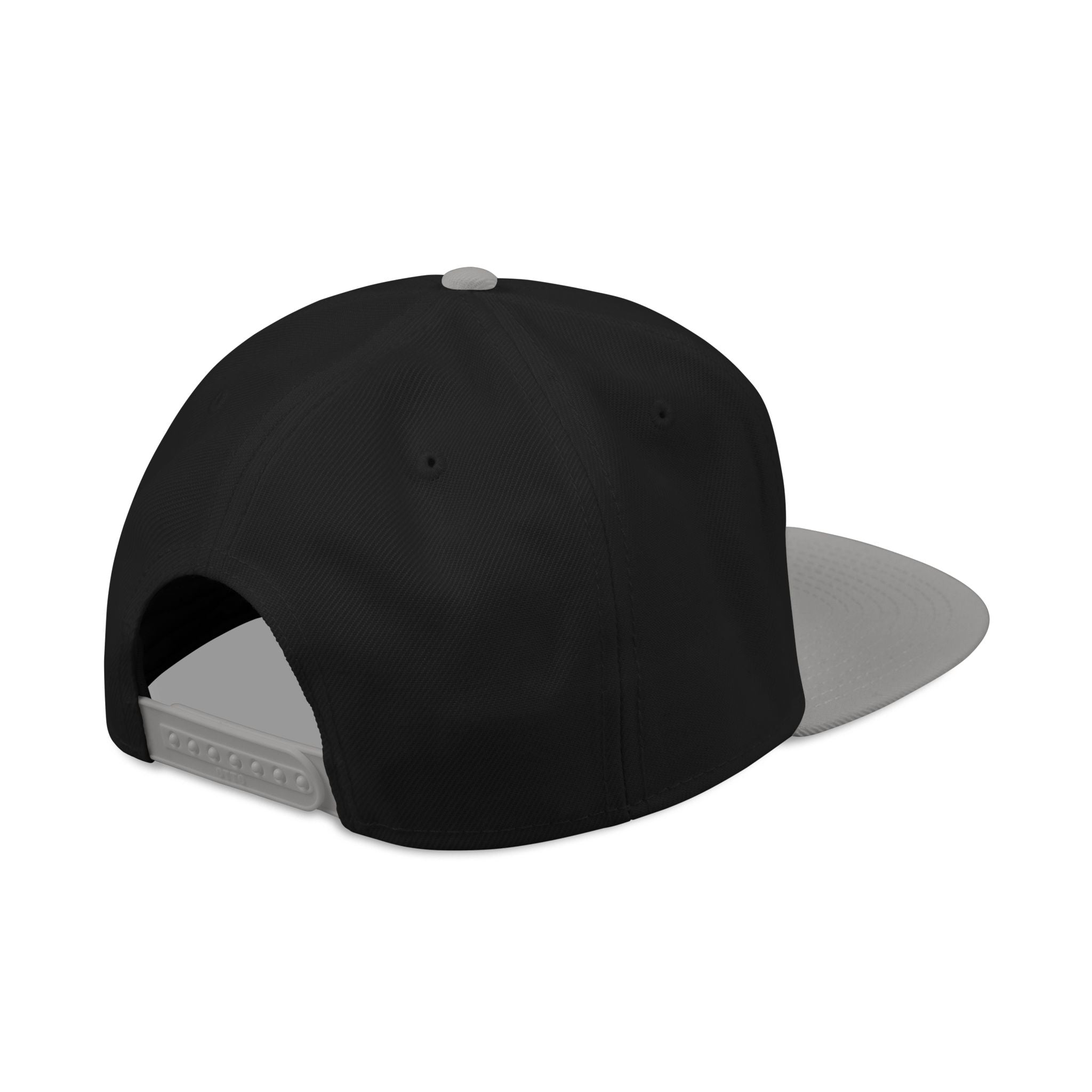 Embroidered Ram Crest Snapback Hat — Adjustable Two-Tone Streetwear Cap