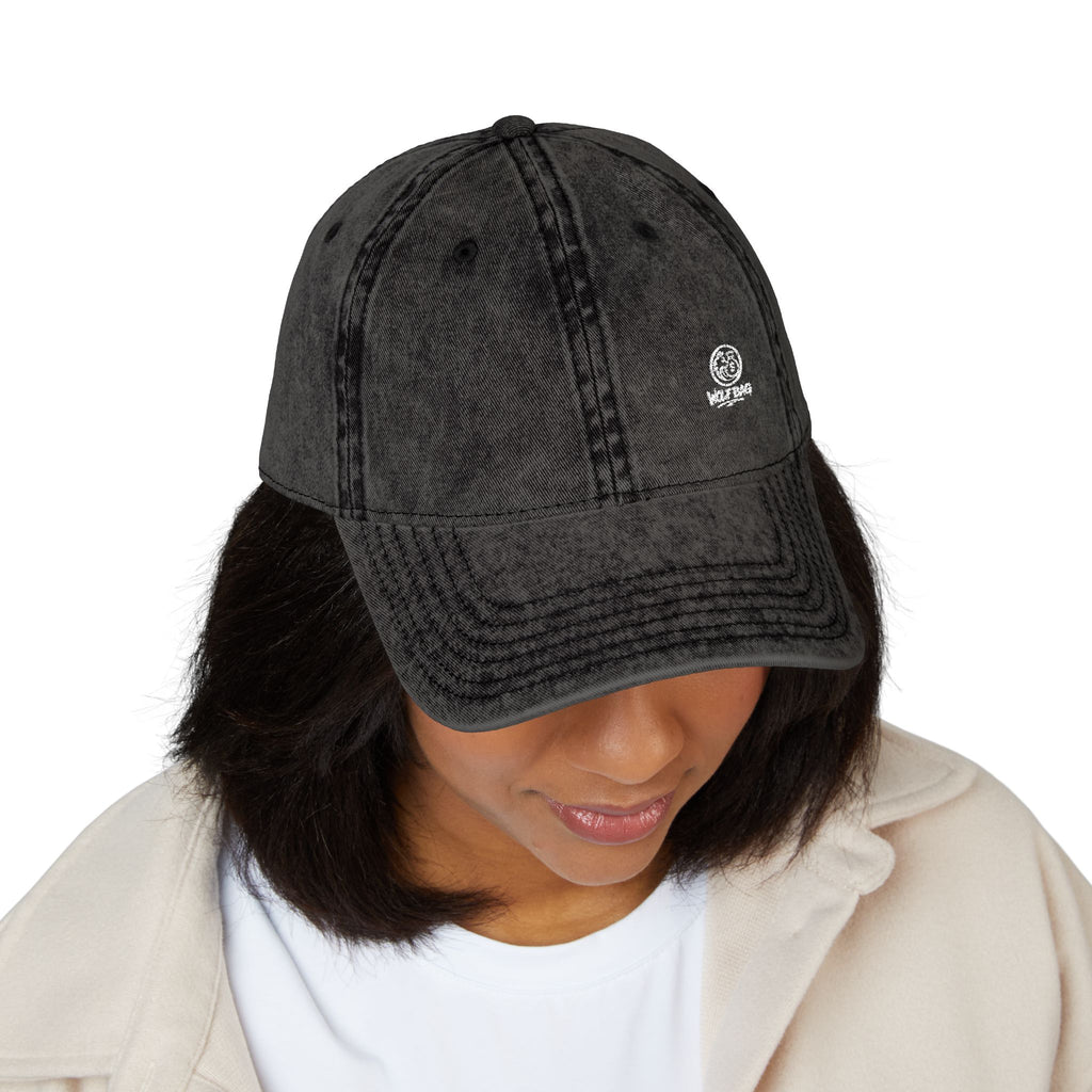 Vintage Embroidered Washed Baseball Cap
