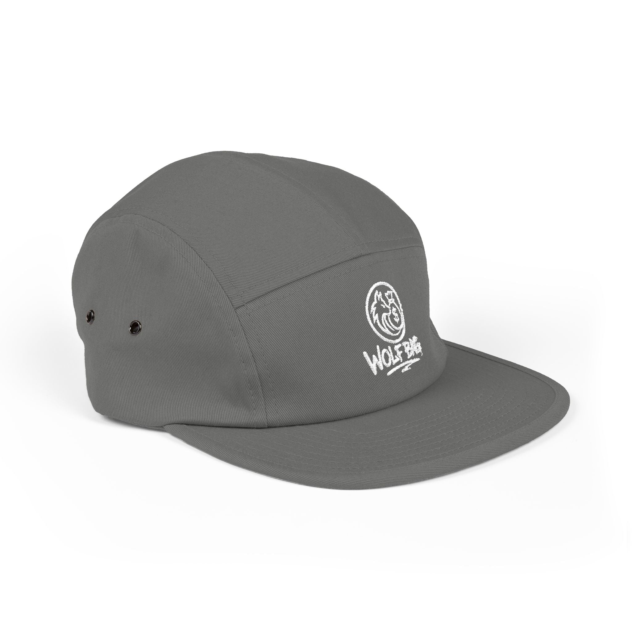 Embroidered 'Wolf Bag' 5-Panel Cap — Casual Outdoor Skate Hat