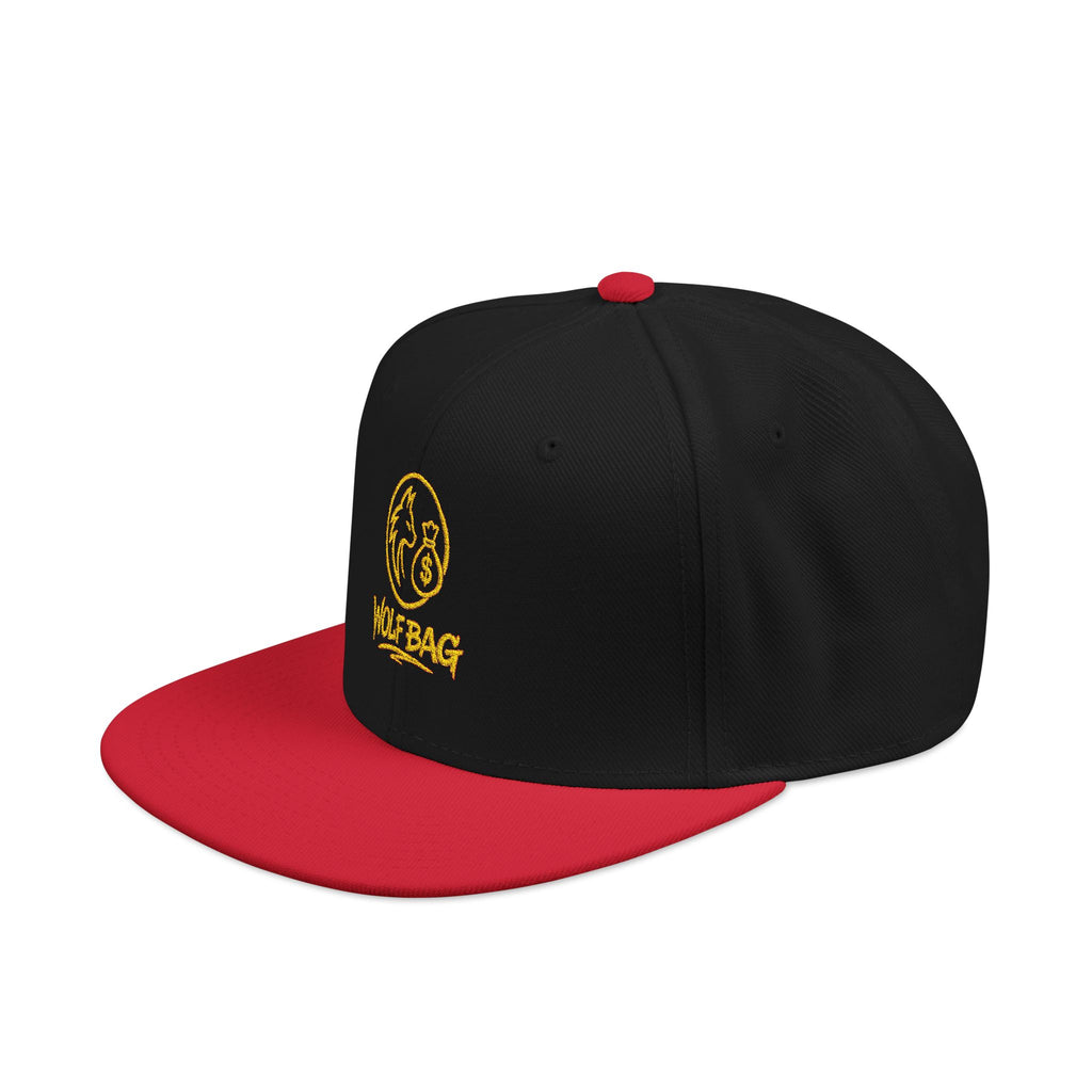 Embroidered Ram Crest Snapback Hat — Adjustable Two-Tone Streetwear Cap