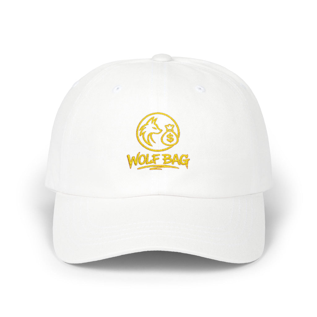 Dad Cap — Gold Foil Wolf Pack Logo Embroidered Hat
