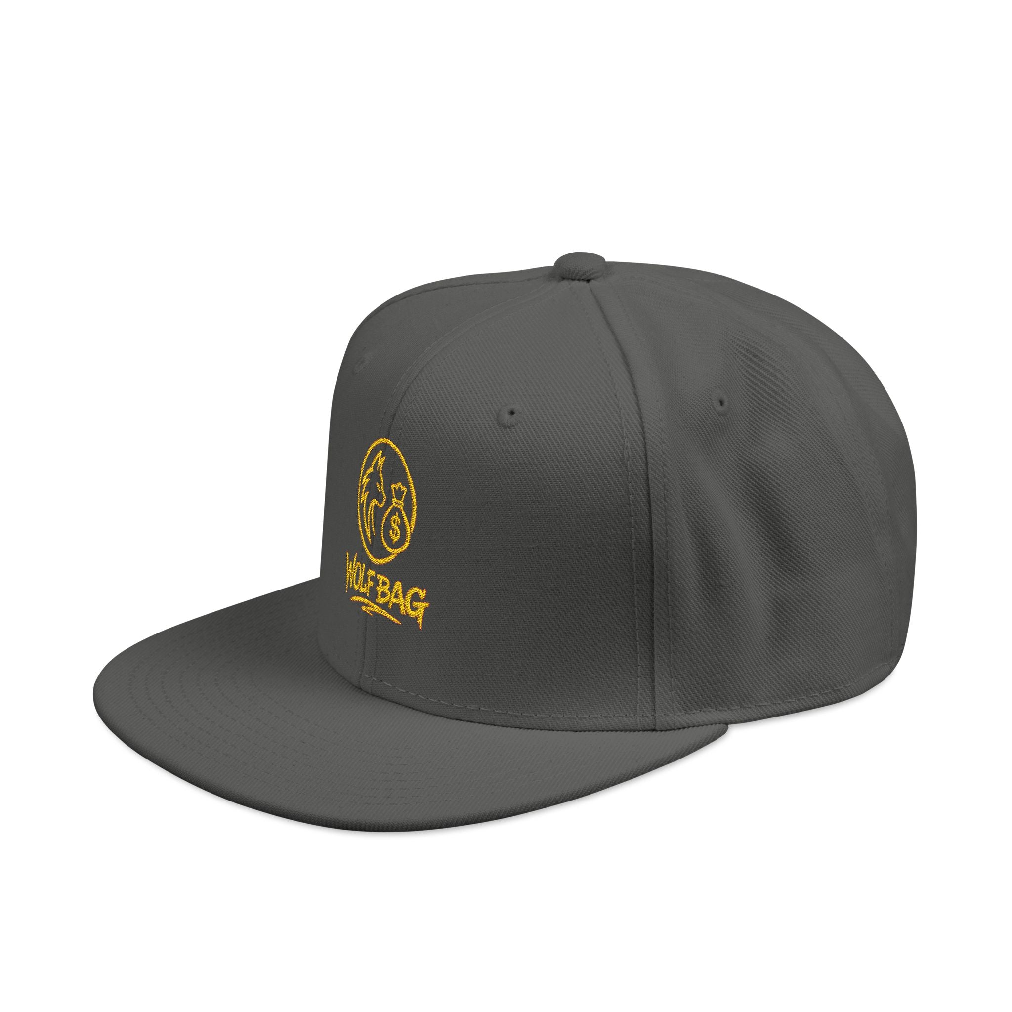 Embroidered Ram Crest Snapback Hat — Adjustable Two-Tone Streetwear Cap