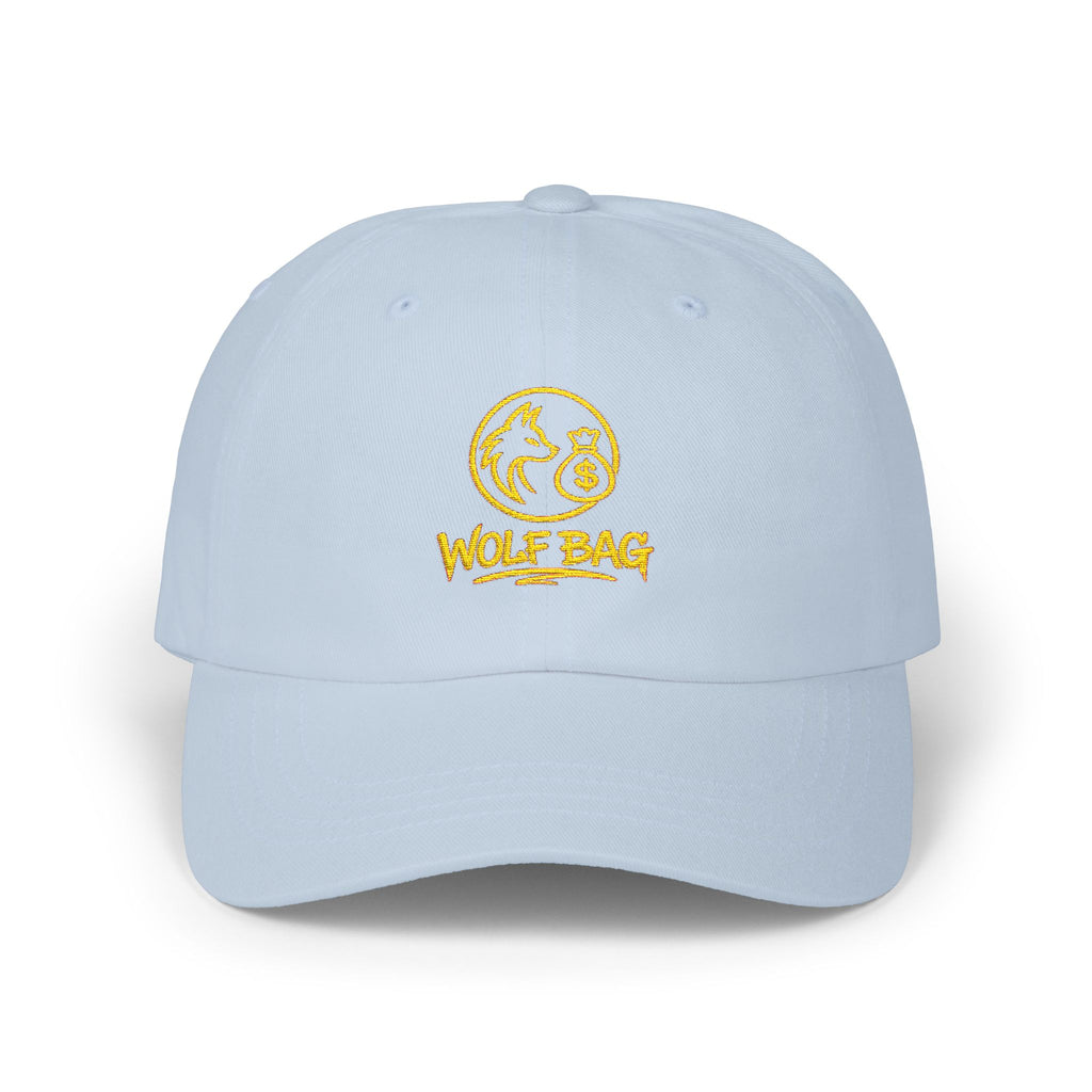 Dad Cap — Gold Foil Wolf Pack Logo Embroidered Hat