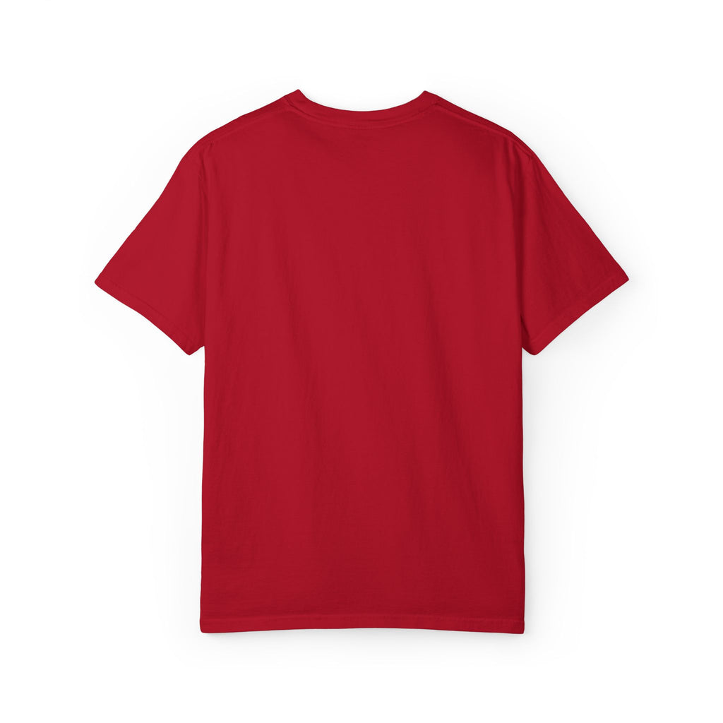 T-Shirt — Small Red Chest Print, Romantic Casual Tee