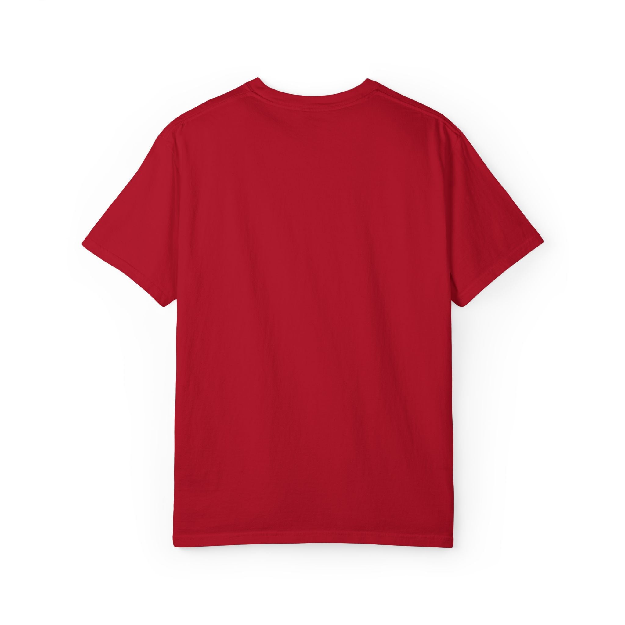 T-Shirt — Small Red Chest Print, Romantic Casual Tee