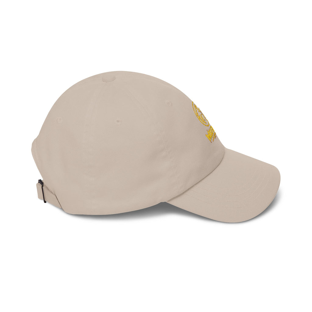 Dad Cap — Gold Foil Wolf Pack Logo Embroidered Hat