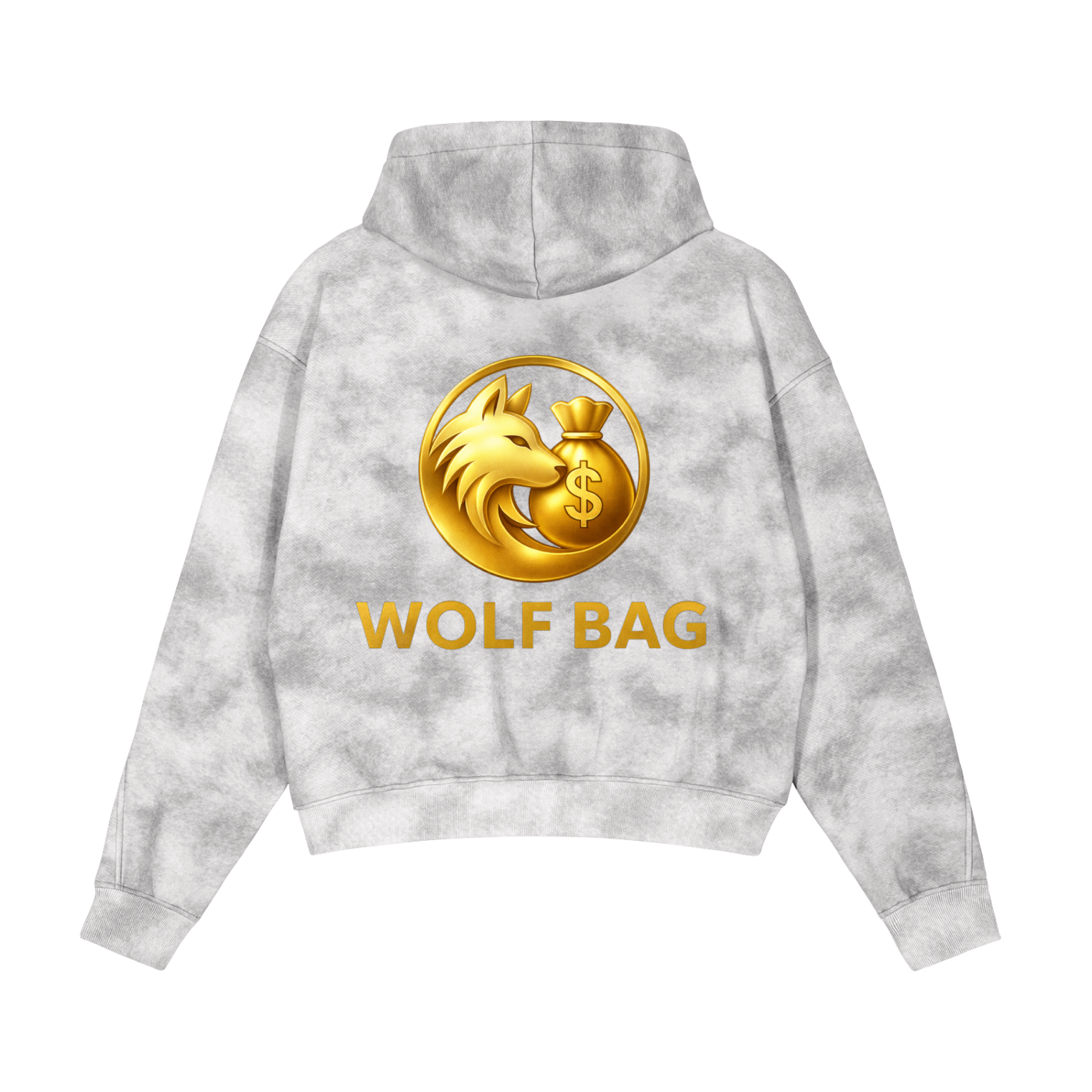 Dirty Washed Zip-Up Fleece Hoodie