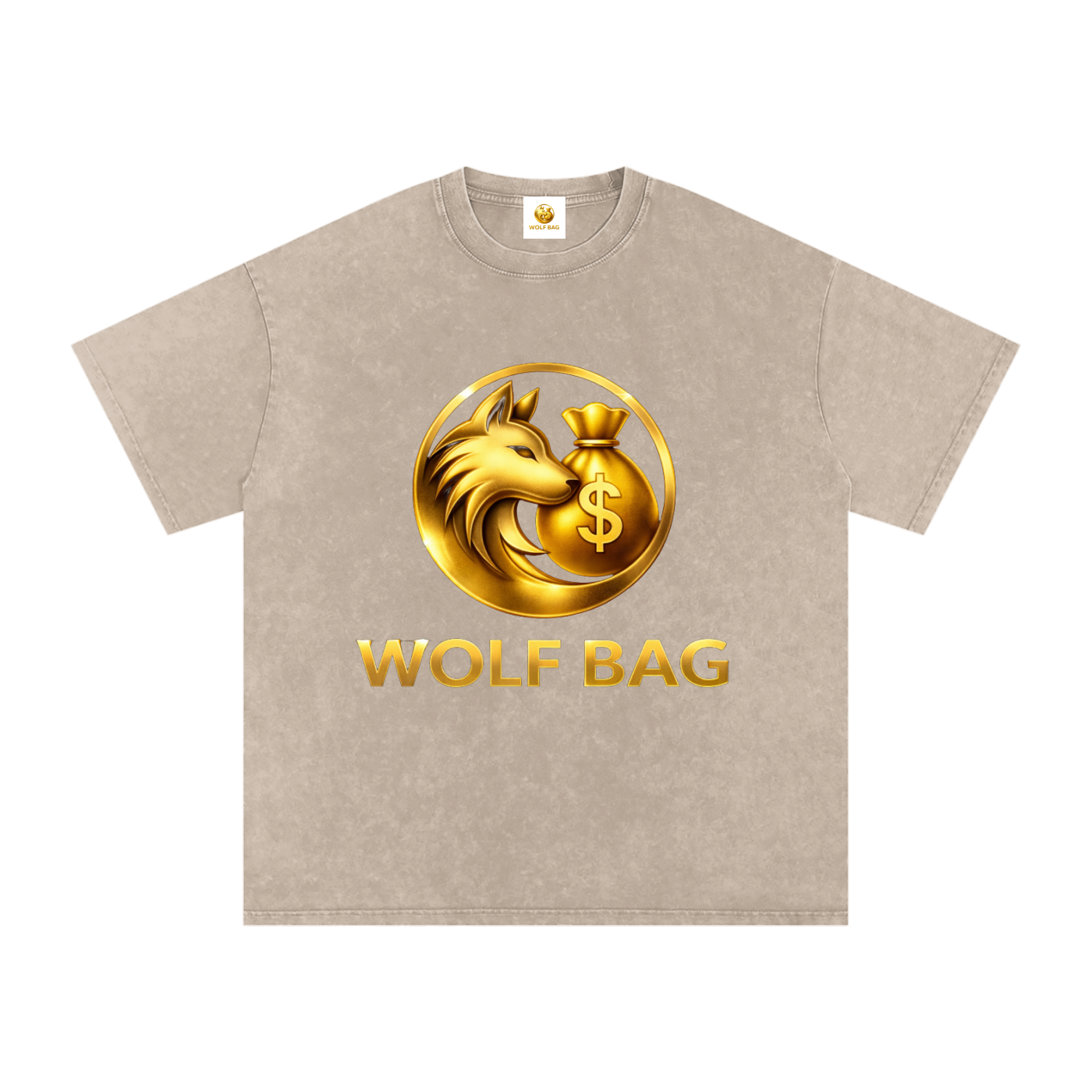 Snow Washed Oversized Cotton T-Shirt
