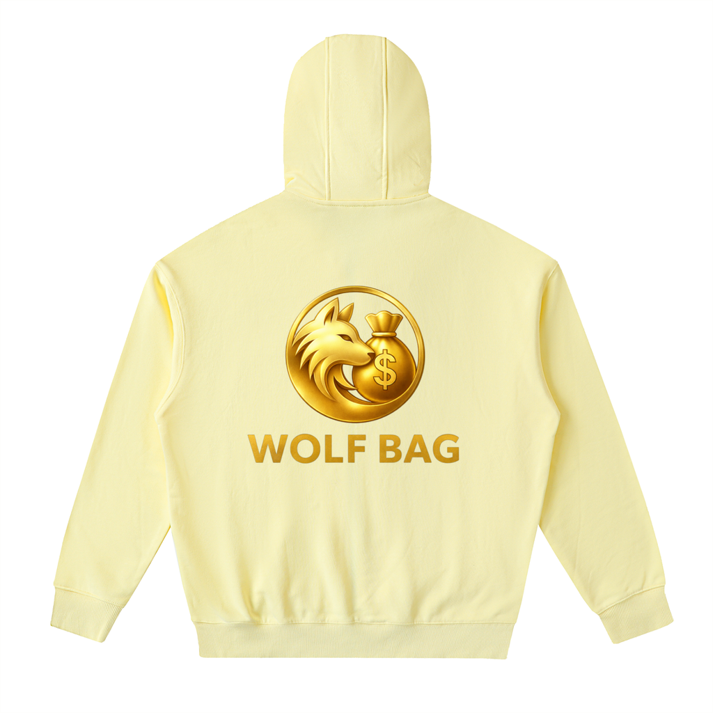 Drop-Shoulder Zip Up Hoodie