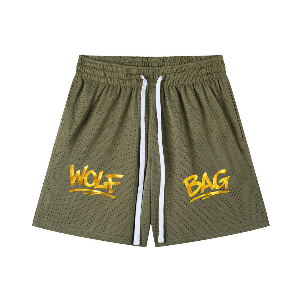 Mesh Drawstring Shorts