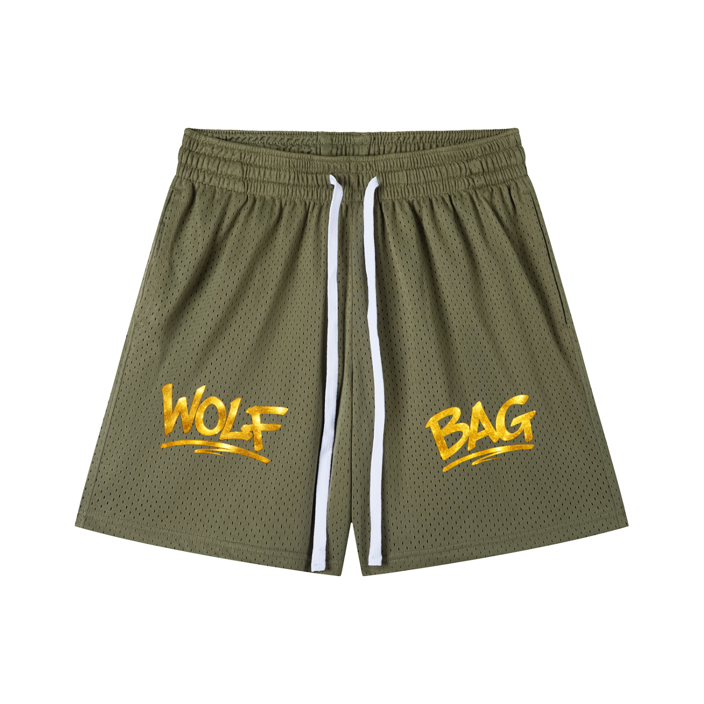 Mesh Drawstring Shorts