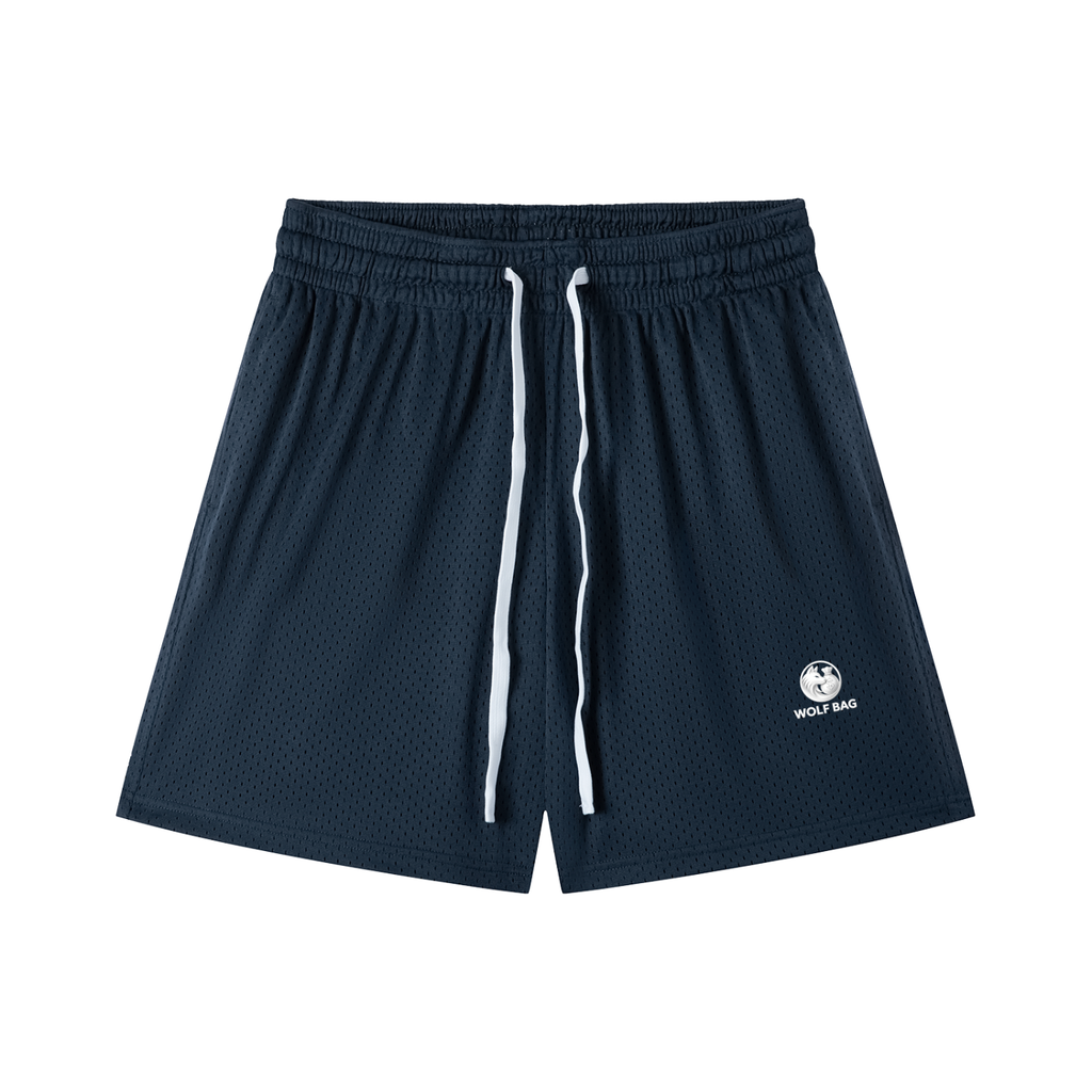 Mesh Drawstring Shorts