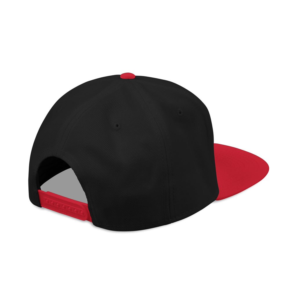 Embroidered Ram Crest Snapback Hat — Adjustable Two-Tone Streetwear Cap