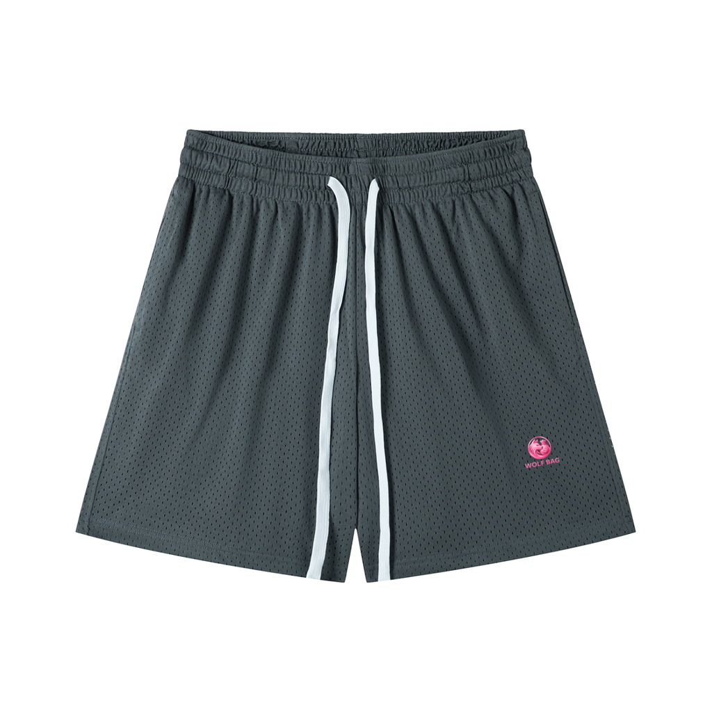 Mesh Drawstring Shorts