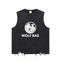 Snow Washed Raw-Hem Tank Top