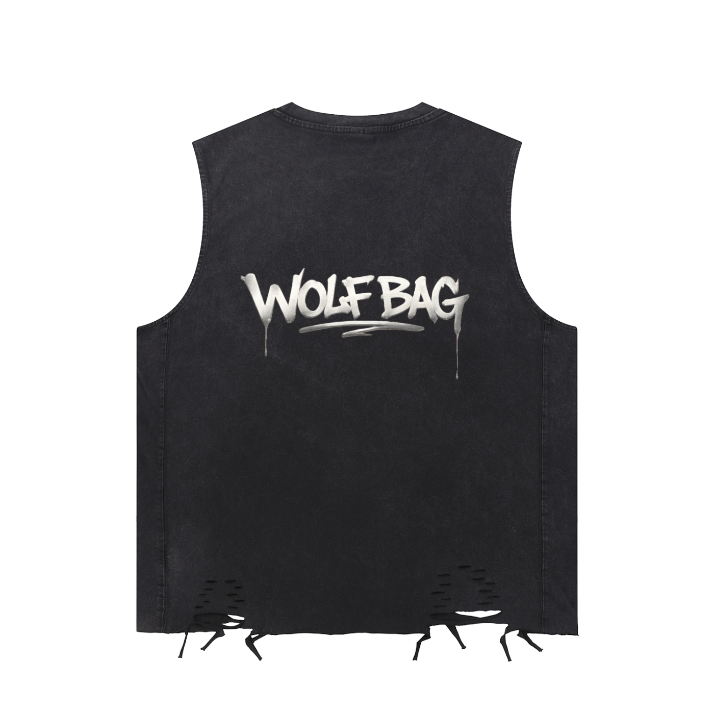 Snow Washed Raw-Hem Tank Top