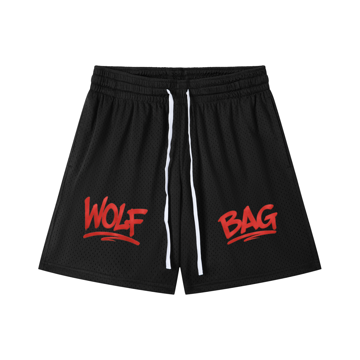 Mesh Drawstring Shorts
