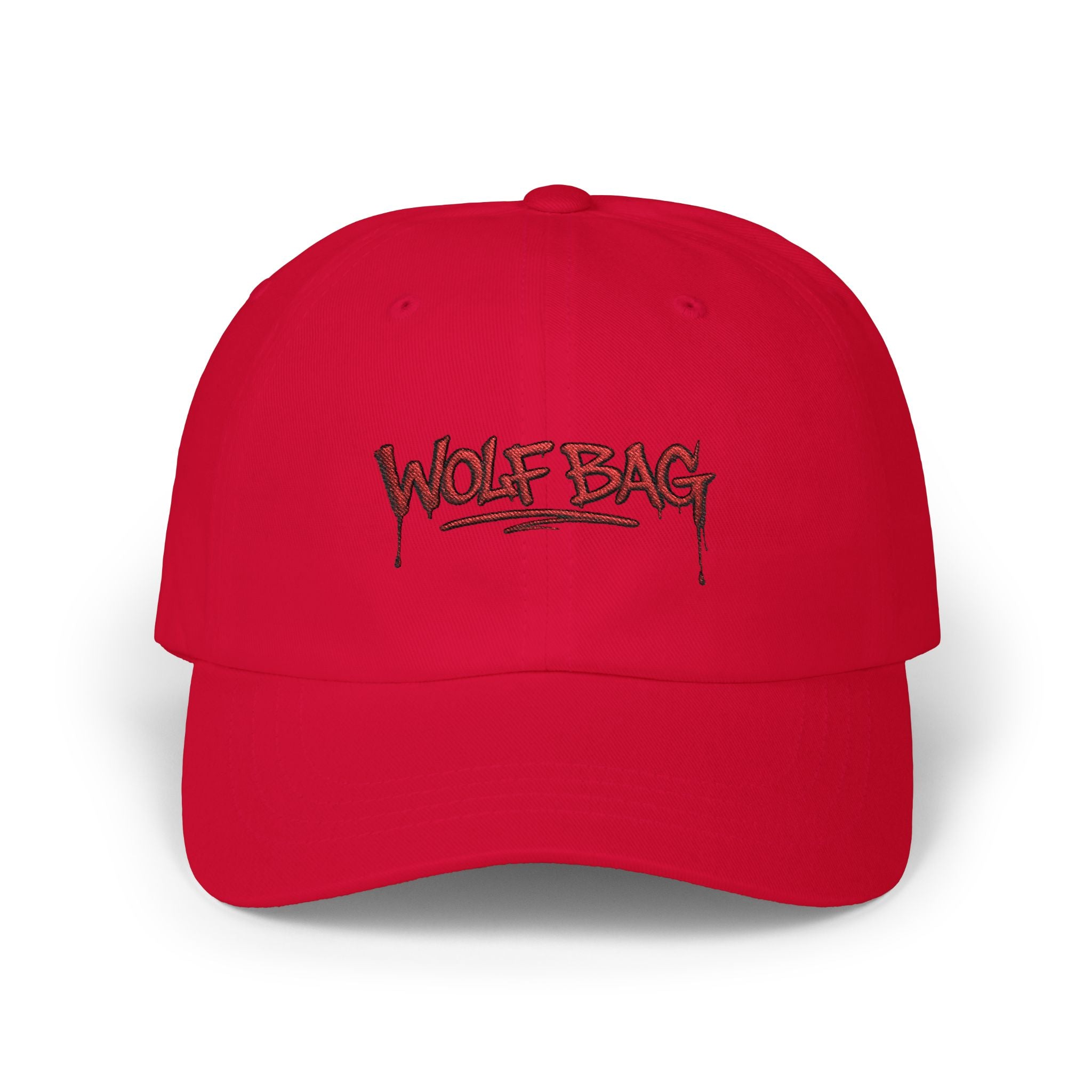 Wolf Bag Dad Cap — Embroidered Streetwear Baseball Hat
