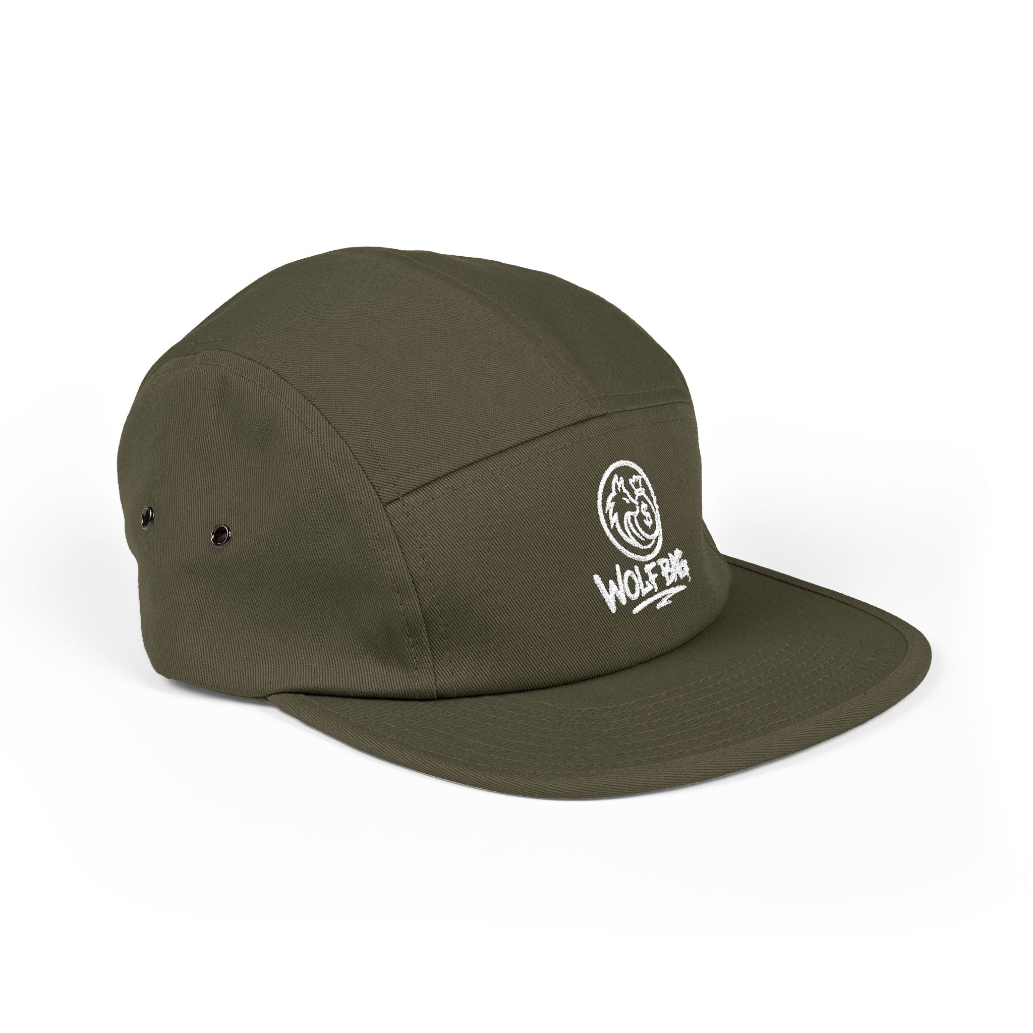 Embroidered 'Wolf Bag' 5-Panel Cap — Casual Outdoor Skate Hat