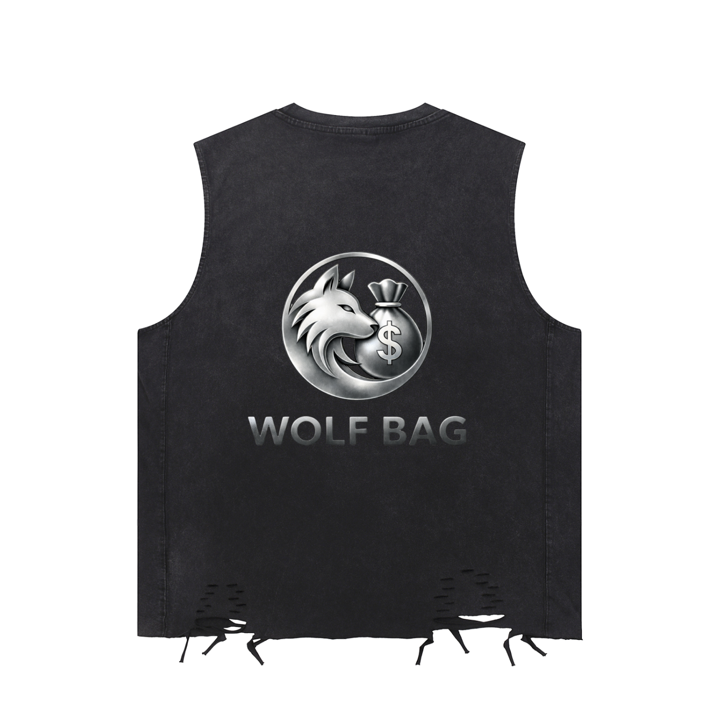 Snow Washed Raw-Hem Tank Top